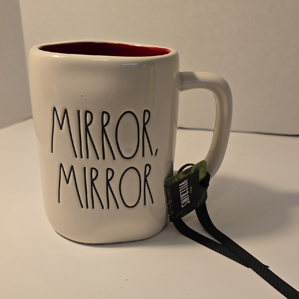 Disney Villains White Mug with Black Lettering